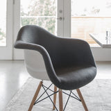 Daw Chair - Upholstered Fiberglass Cashmere-Granite Dark Grey B353P346386