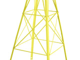 8FT Weather Resistant Yard Garden Windmill Yellow 53104540