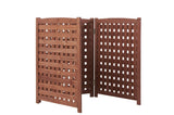 ZNTS Air Conditioner Fence Screen Outside, Cedar Privacy Fence 3 Panels to Hide AC & Trash Enclosure, W1390113800