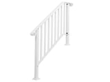 Handrails for Outdoor Steps, Iron Handrail Fits 3 Step, Transitional Handrail with Installation Kit, 75309135
