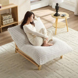 Accent Armless Lazy Sofa, Casual Single Sofa, Corduroy Fabric, For Living Room And Bedroom , With W876P304516