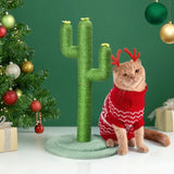 ZNTS 26in Cactus Cat Scratching Post, Cute Cat Scratcher with Natural Sisal Posts & Flower Toppers for 48403907