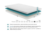 6-inch Twin Size Bed Mattress Gel-Infused Memory Foam Mattress, Firm, White, Mattress in a Box B011P248239