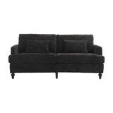 COOLMORE Mid Century Modern chenille Fabric Loveseat sofa, 2-Seat Upholstered Loveseat Sofa Modern W395P151900