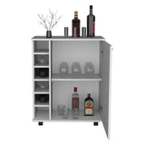 Wick Bar Cart with Integrated Wine Storage, Spacious Cabinet and Smooth Rollers B200P188880