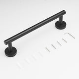 8-Pieces Matte Black Bathroom Accessories Stainless Steel Bathroom Hardware Bath Towel Bar W1932140142