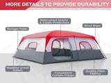 430*430*210cm Polyester Cloth Fiberglass Poles Can Accommodate 14 People Camping 08589323