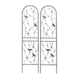 4 Pack Metal Garden Trellis 86.7" x 19.7" Rustproof Trellis for Climbing Plants Outdoor Flower W1586P268047