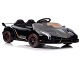 Lamborghini Poison Small Dual Drive 12V 4.5AH with 2.4G Remote Control Sports Car Electric Car Black 20960964