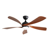 ZNTS 52 Inch Indoor Ceiling Fan With 3 Color Dimmable 5 ABS Blades Remote Control Reversible DC Motor W882P146311