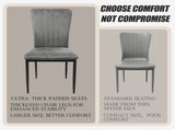 Dining Chairs Set of 4 Modern Velvet Upholstered Chairs with Metal Le gs Adjustable feet for Dining W3851P493953