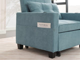 Futon Chair Bed Convertible Chair 3-in-1 Pull Out Sleeper Chair Beds with USB Ports,Wear-resistant W1829P164333
