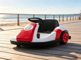6V Red Electric Bumper Car for Kids 37-72 Months, Big Wheel Ride-On Toy with 360&deg Spin & Slow 60711148