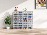 White, Small Size, 32PCS, 33*23*14cm, Shoe Box, Plastic Mesh, Freely Combinable 22838461