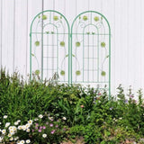 4 Pack Metal Garden Trellis 71" x 19.7" Rustproof Trellis for Climbing Plants Outdoor Flower Support W1586135449