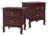 2pcs Country Style Two-Tier Night Tables Large Size Grown 85450800
