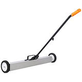 36" Rolling Magnetic Pick-Up Sweeper, Heavy Duty Push-Type with Release, for Nails Needles Screws W46577098