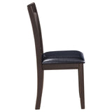 Espresso and Black Lattice Back Side Chairs B062P145598