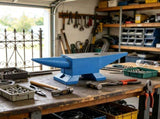 44 lbs Single Horn Steel Anvil with Round Square Holes, Rugged Blacksmith Forge Tool for Jewelers 60436319