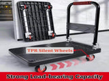 450lbs Capacity Folding Hand Truck, Heavy Duty Steel Utility Rolling Cart, Portable Moving Hand 75415015