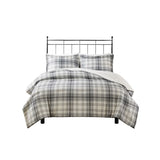 King/Cal King Faux Wool to Faux Fur Down Alternative Comforter Set B035129374