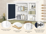 30'' x 28'' Bathroom Medicine Cabinet with Mirror, Wall Mounted Mirror Cabinet with Storage N710P209425K
