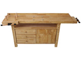 Wood Workbench - Wooden Workbench for Garage Workshop and Home, with Rapid Action Woodworking Vise 7 59267549