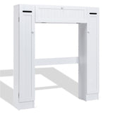 White Bathroom Cabinet/Over The Toilet Storage Cabinet with 2 Cabinets 57222756