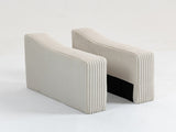 Modular Sofa Single Armrest Backrest Module for Modular Sectional Sofa Couch Side Armrest, Beige W3098P257006