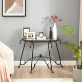 ZNTS Tempered Glass Surface Console Table Coffee Table with Sturdy Construction for Living Room W2167P168779