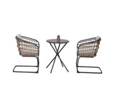Wicker Dining Chair-SET OF 2 is designed to elevate your patio, balcony, or garden space into a W3990P421170