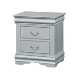 Louis Philippe III Platinum Finish Nightstand B2726P261852