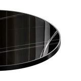 31.5" Round Modern Tulip Dining Table, Sintered Stone Tabletop with Luxury Faux Marble Print, W3316P457300