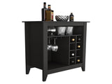 DEPOT E-SHOP Mojito Bar Cabinet, One Open Drawer, One Open Shelf, Black B097133096