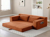 Memory Foam Cloud Loveseat Sofa, 2 in 1 Convertible Folding Couch Bed, No Assembly Compressed W2677P395124