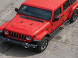 Running Boards with Two Stairs Design All-Steel Build, Bolt-on Side Steps Compatible with 2018-2026 W3611P453317