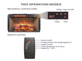 23 inch infrared quartz heater fireplace insert -woodlog version with brick W1769121294