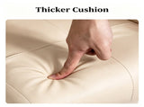 PVC Iron Frame Manual Reclining Pedicure Chair with Stool & Basin, Sand Color 16614721
