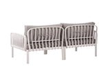 3 Piece Patio Conversation Sets, Modern Outdoor Patio Sectional Furniture Set with Square Coffee N780P199459W
