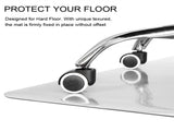 PVC Dull Polish Chair Mat Protection Floor Mat 90x120x0.2cm Rectangular 73468178