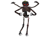 6ft Sound-Activated Halloween Skeleton - Flashing Red Eyes, Spooky Sounds, 4 Poseable Arms Extra 04271762