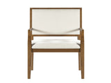 Indoor Upholstered Arm Dining Chairs With Rubber Wood,WalnutBeige N768P489281W