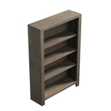 48 inch high 4-shelf Bookcase, No Assembly Required, Barnwood Finish GL-B108131551