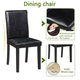 5 Piece Dining Table Set, Kitchen Table Set with a Square Table and 4 Upholstered Chairs, 78365253