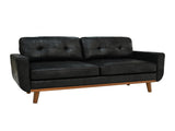 65-inch Modern Minimalist Two-Seater Sofa, featuring breathable Foil fabric and solid wood legs W5568P478823