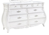 ZNTS Opulence Modern Style 9- Drawer Dresser Made with Wood in Pearl White B009P240961