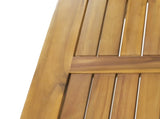 Outdoor Acacia Wood Rectangular Patio Coffee Table, Sturdy Slatted Side Table for Porch, Garden, 70336.00