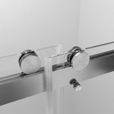 ZNTS 68 to 72 in. W x 76 in. H Double Sliding Frameless Soft-Close Shower Door with Premium 3/8 Inch W157368838