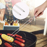 6Pcs Stainless Steel U shaped Barbecue Fork Skewers with 2Pcs Silicone Baking Oil BBQ Brush 19665032