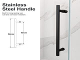 ( Updated to order with the new SKU W2813P389038 ) 56"-60"W x 72"H Frameless Single Sliding Shower W2813P297369